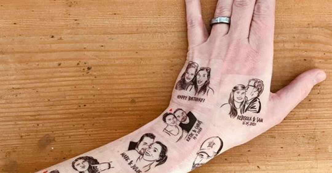 Hier koop je een tijdelijke tatoeage met het gezicht van jouw bestie