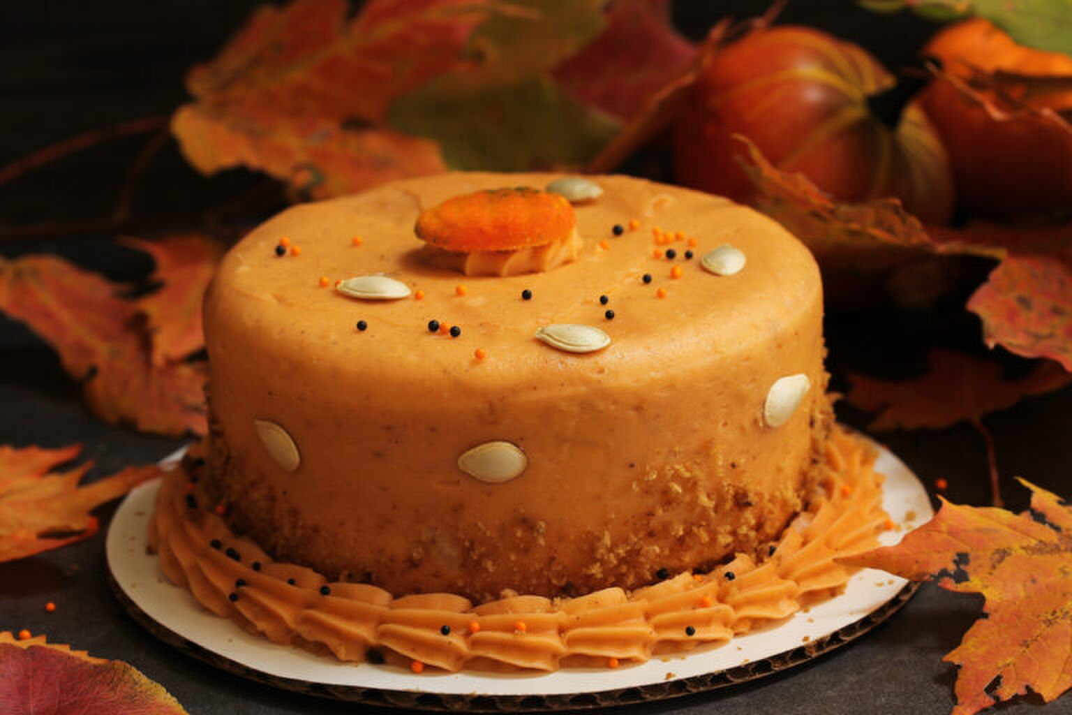 Zo maak je een &lsquo;Starbucks pumpkin spice latte&rsquo;-taart