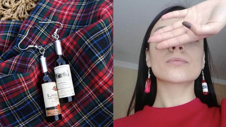 Gek op wijn? Dan is deze set wijnfles oorbellen h&eacute;t perfecte sieraad voor jou