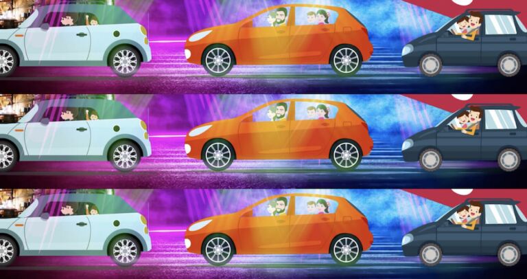 Bij deze disco drive thru kun je in deze tijd t&oacute;ch een feestje bouwen (maar dan vanuit je auto)