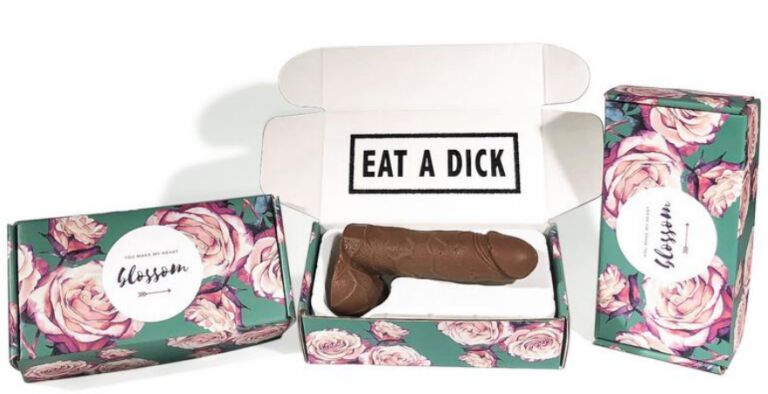 We eten dit jaar geen chocolade eieren, maar chocolade piemels tijdens Pasen