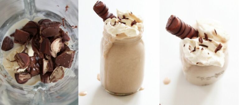 Zo maak je deze hemelse Nutella Kinder Bueno Milkshake