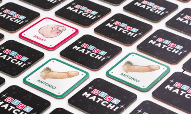 Er bestaat memory met piemels en het is het enige spel dat je met jouw vriendinnen wilt spelen