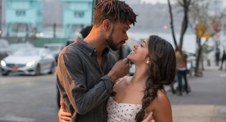 Een koppel op straat.