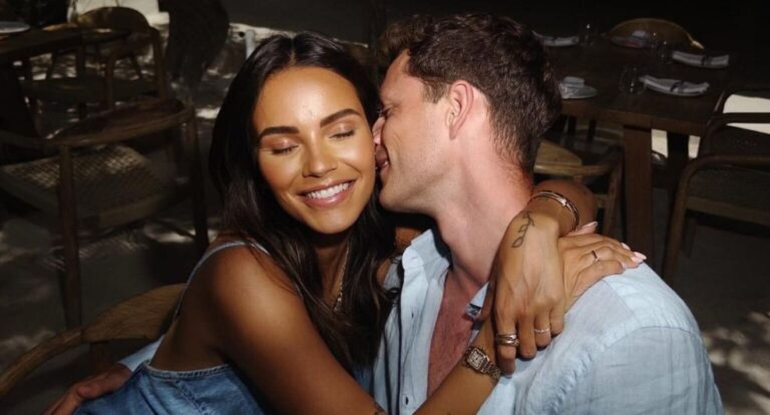 Monica Geuze en ex James Lawrence.