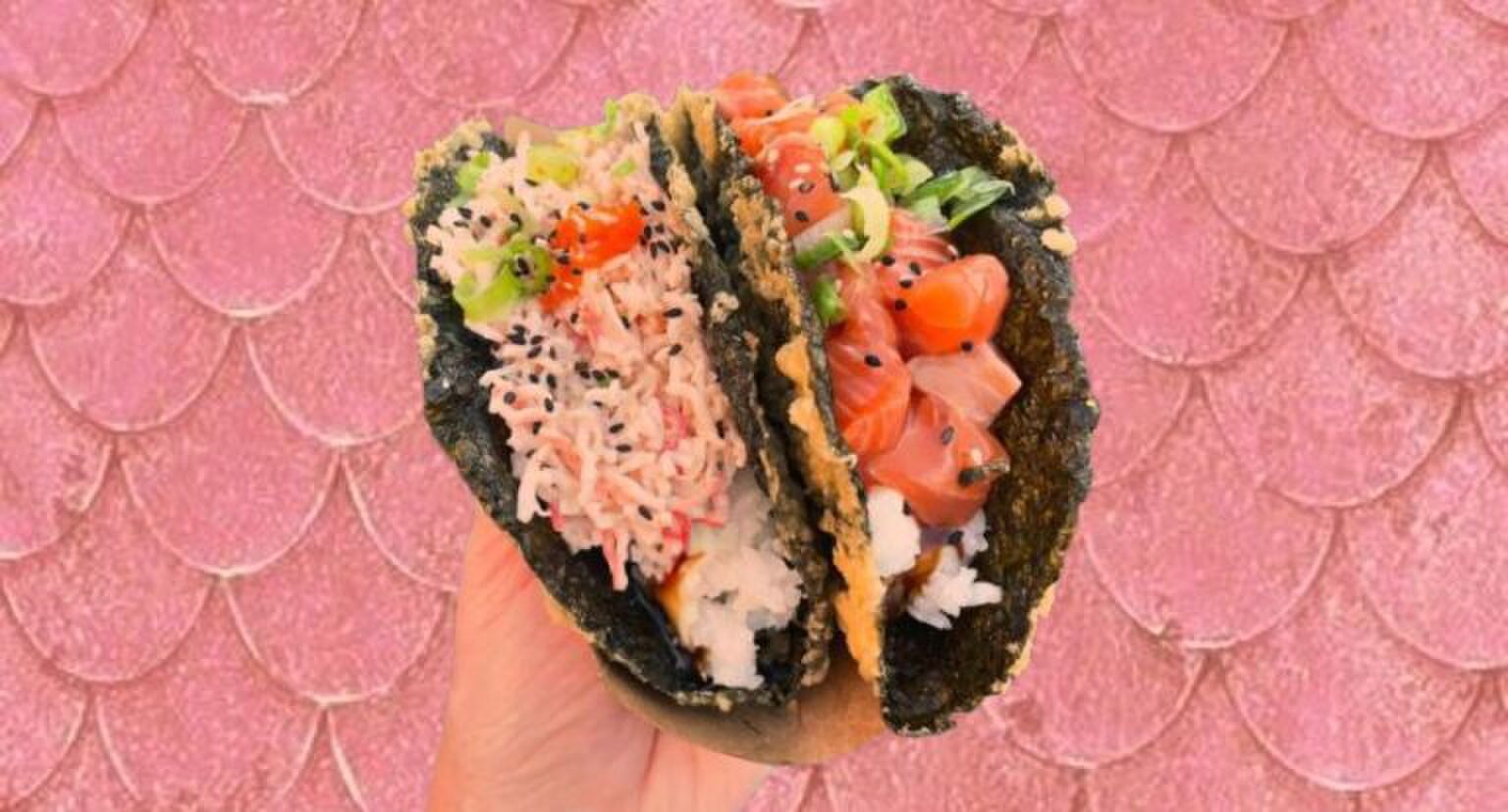 Deze sushi taco gaat helemaal viral op tiktok