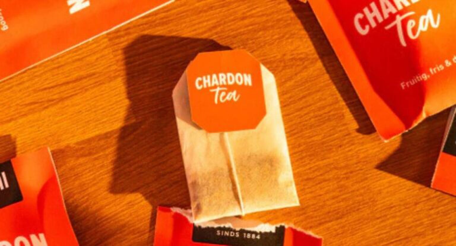 Een Chardon Tea theezakje.