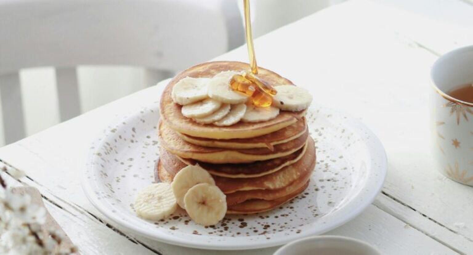 Gek op bananenbrood? Probeer deze heerlijke bananenpannenkoekjes