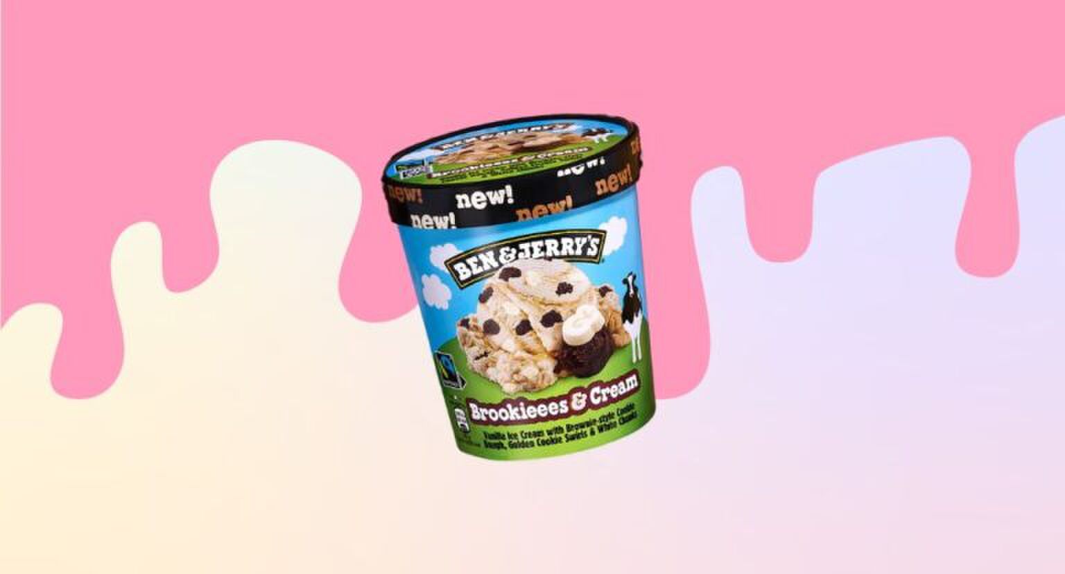 De nieuwe smaak Brookies & Cream.