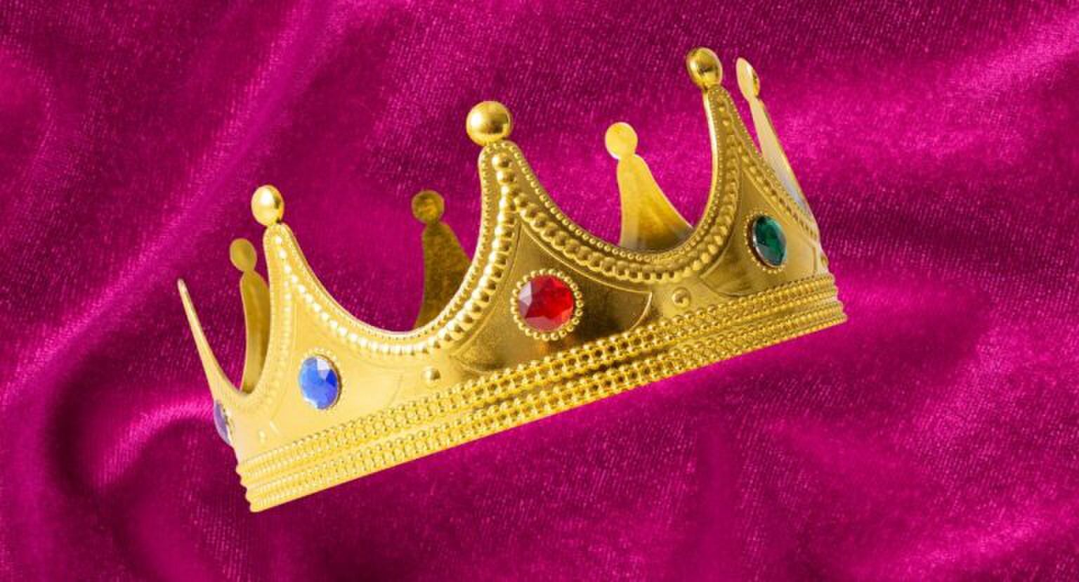 Foto van een kroon.