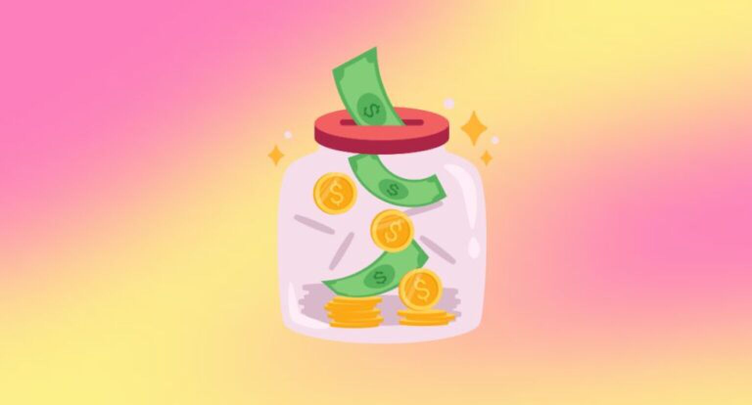 Illustratie van een spaarpotje.