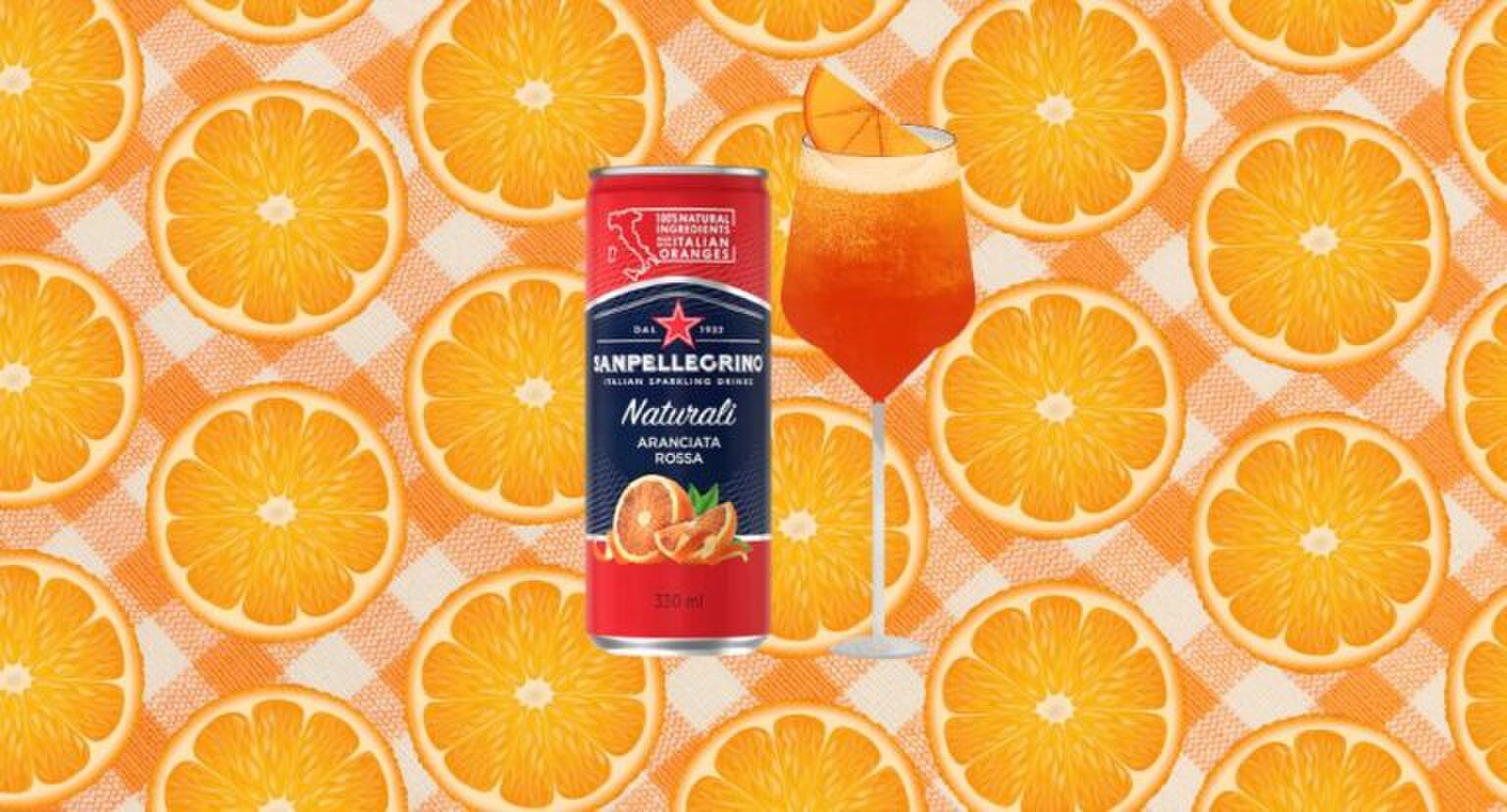 Een blike San Pellegrino.