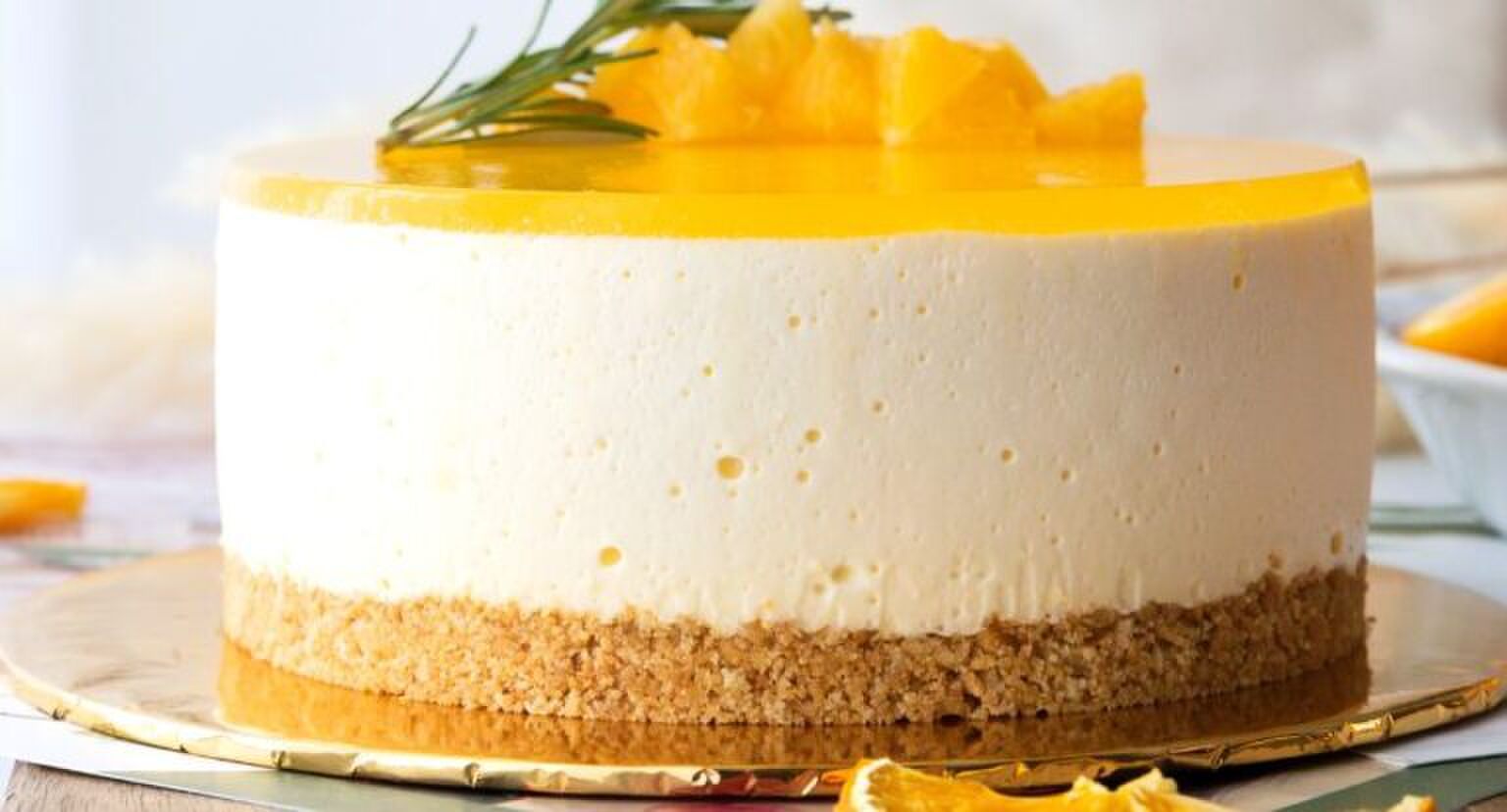 Aperol Spritz kwarktaart.