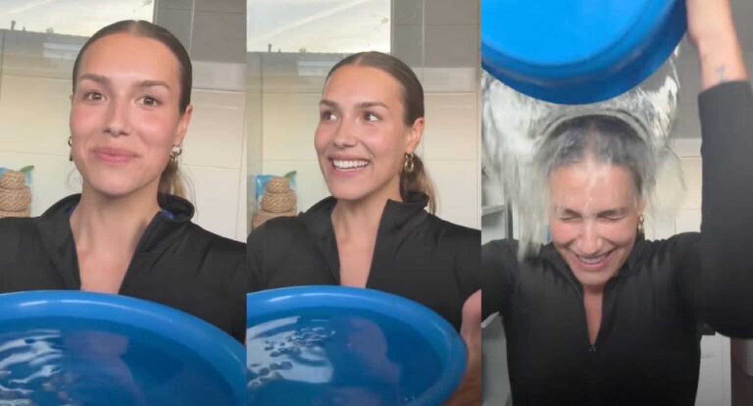 De Ice Bucket Challenge uitgevoerd door Luna Nieuwboer.