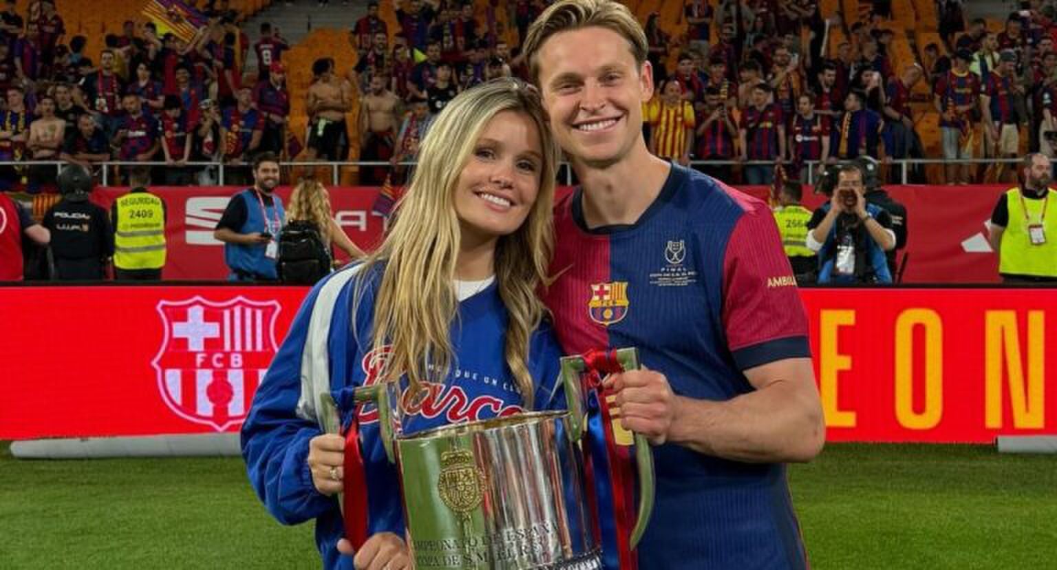 Mikky en Frenkie samen bij een wedstrijd.