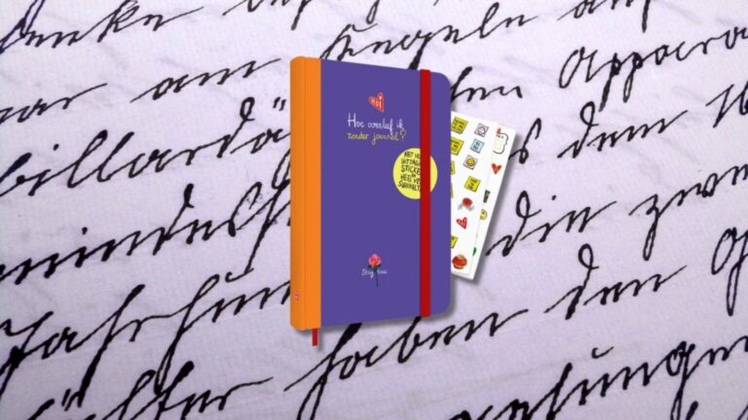Illustratie van Hoe Overleef Ik-journal.