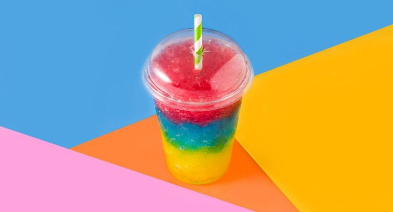 Een gekleurde Slush.