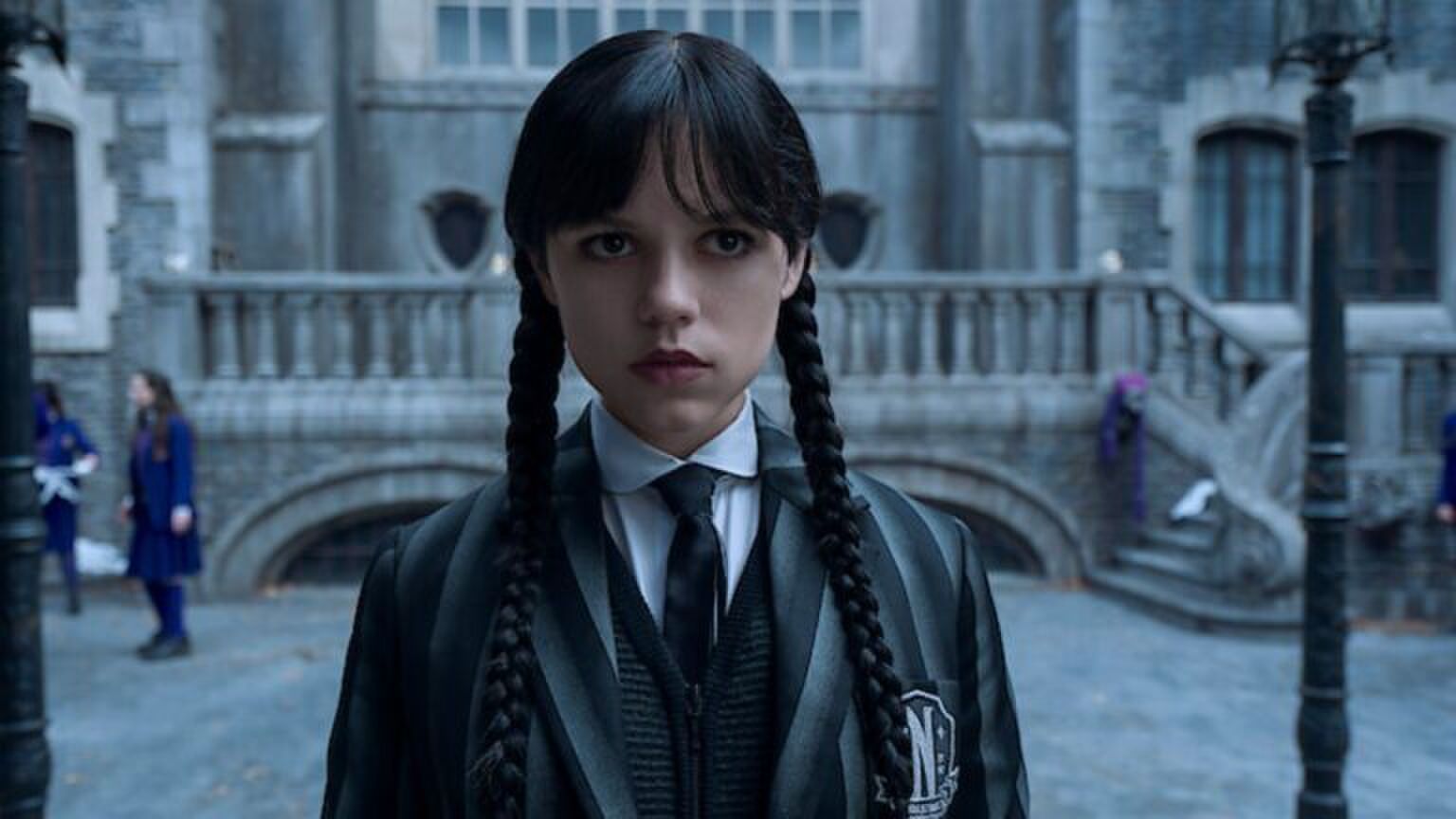 Jenna Ortega in Wednesday.