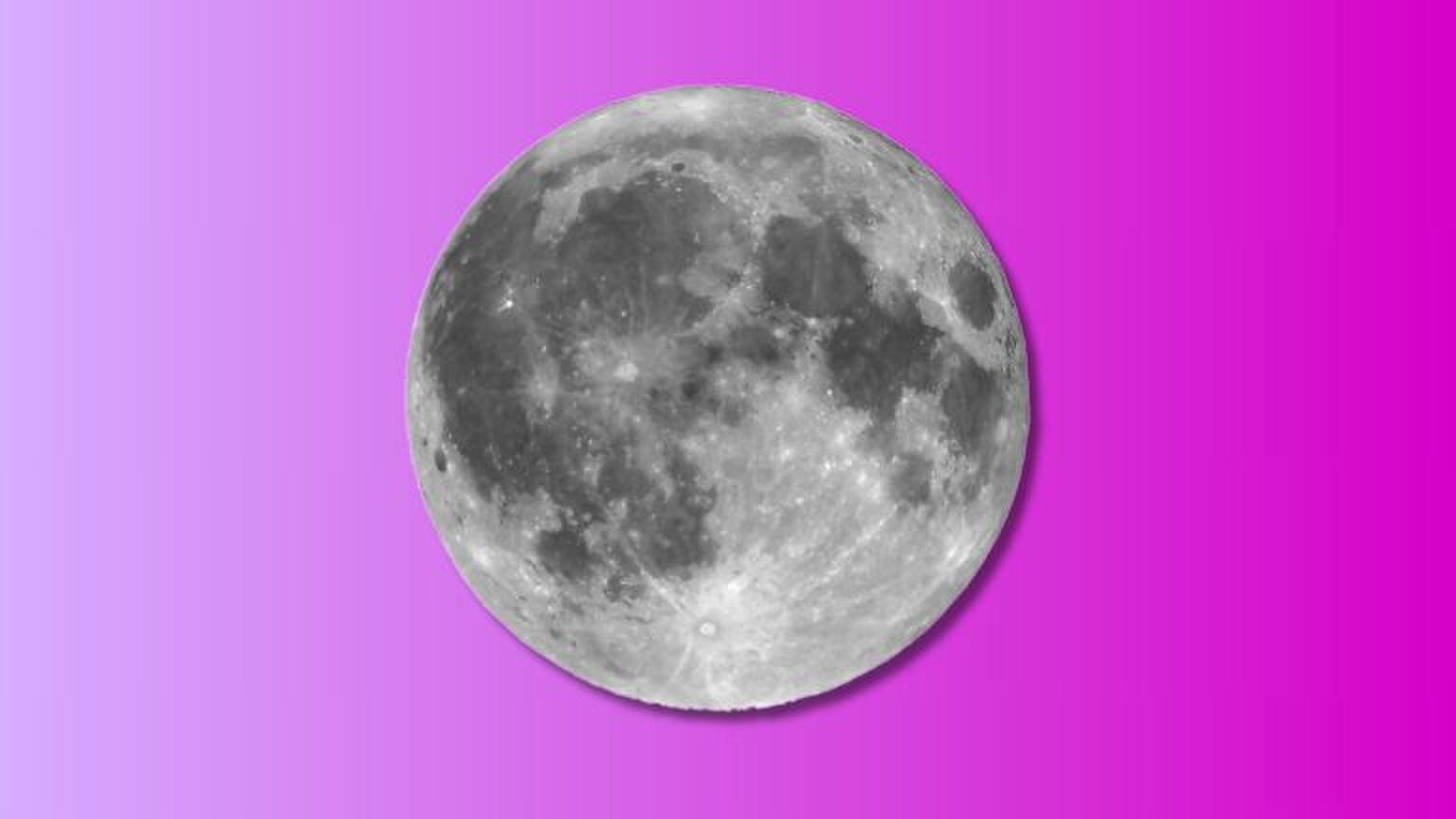 Illustratie van een volle maan.