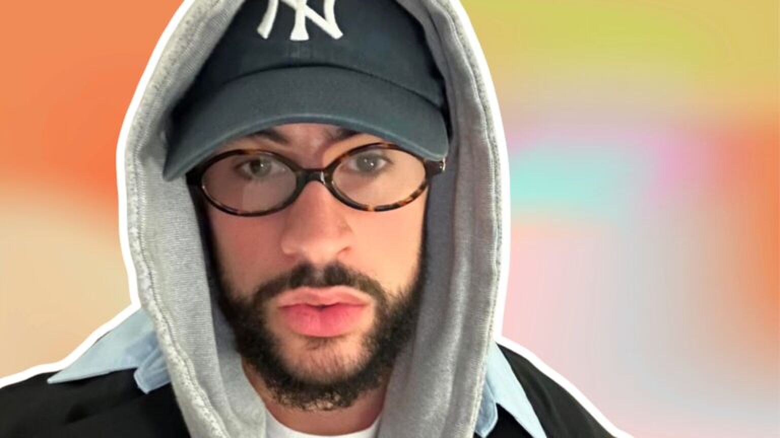 Selfie van Bad Bunny.