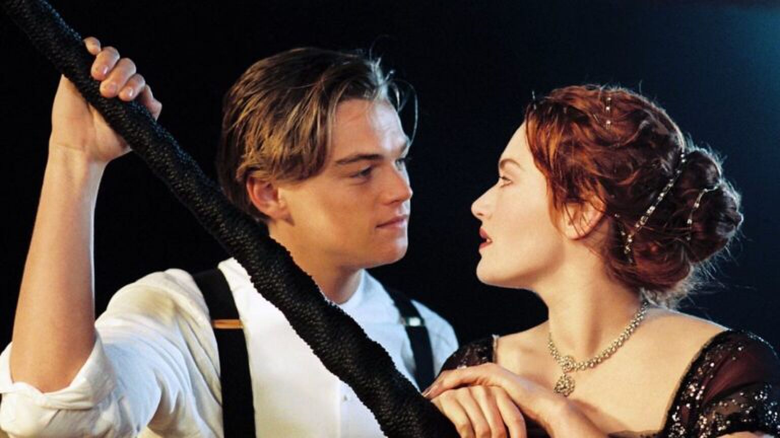jack en rose op de titanic