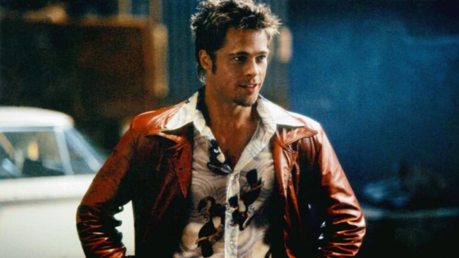 Brad Pitt in Fight Club.