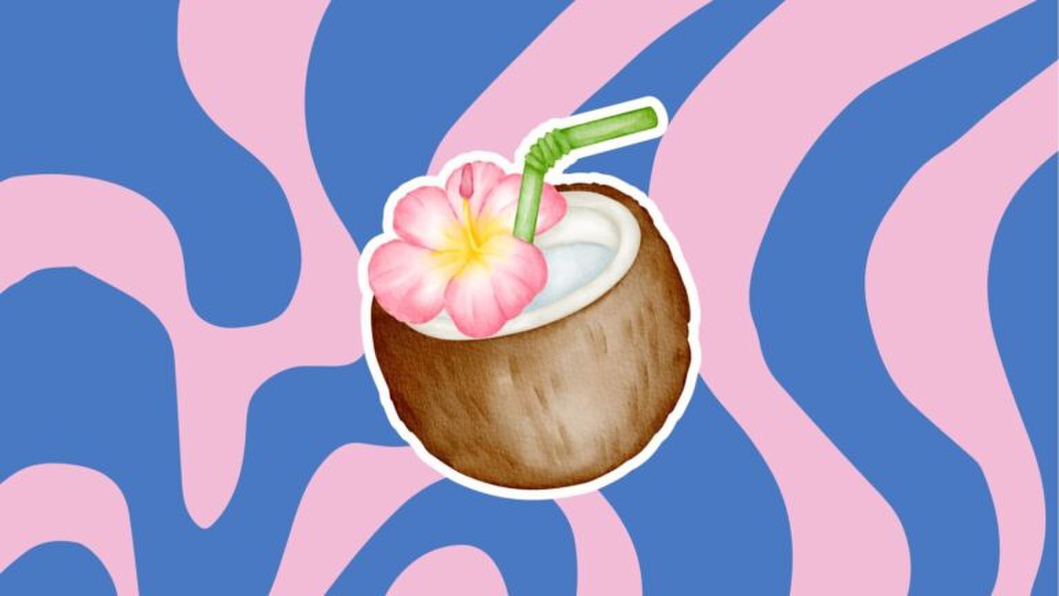 Illustratie van een kokosnoot.