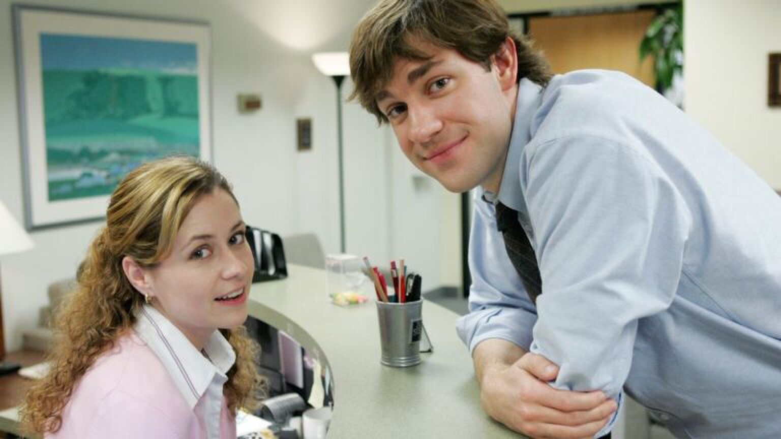 Twee acteurs uit The Office.