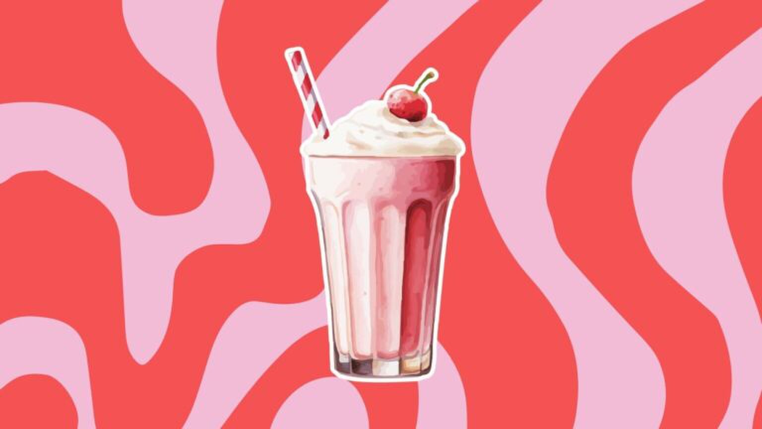 Illustratie van een milkshake.
