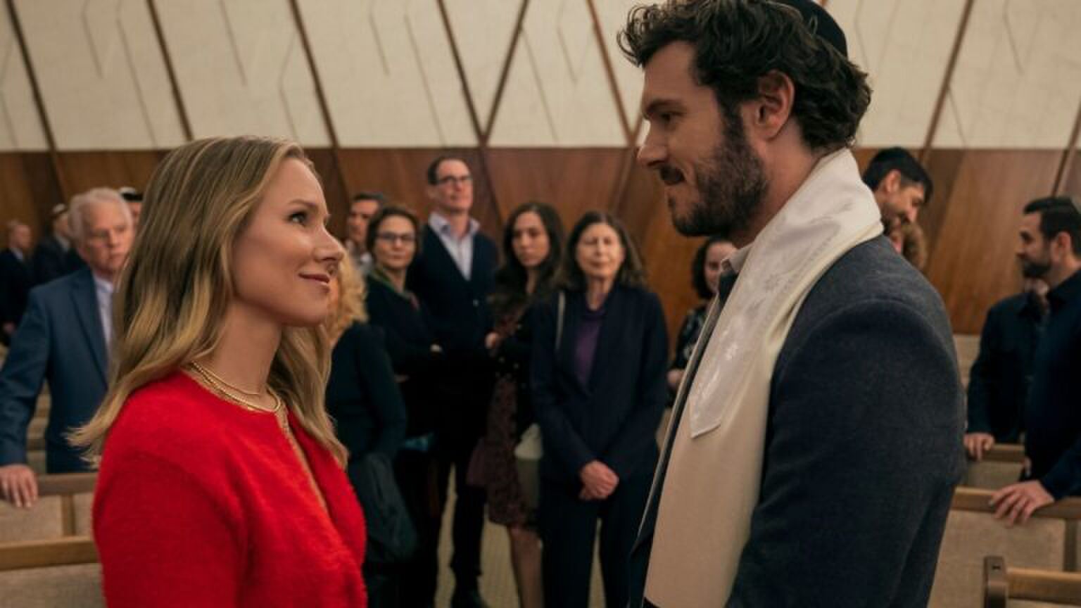 Kirsten Bell en Adam Brody in Nobody Wants This.