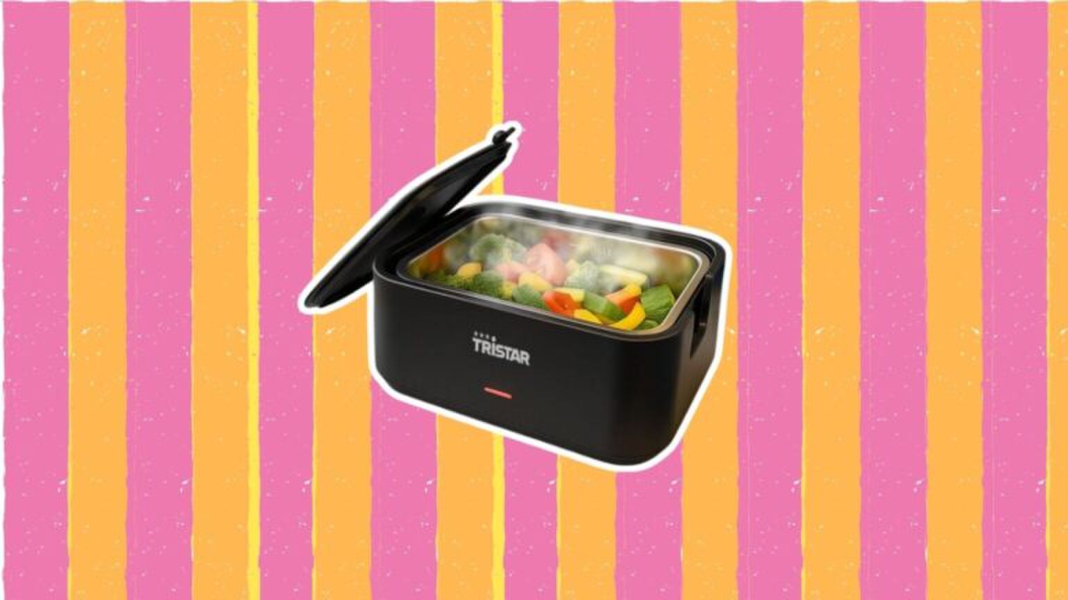 De elektrische lunchbox voor warm eten van Action.