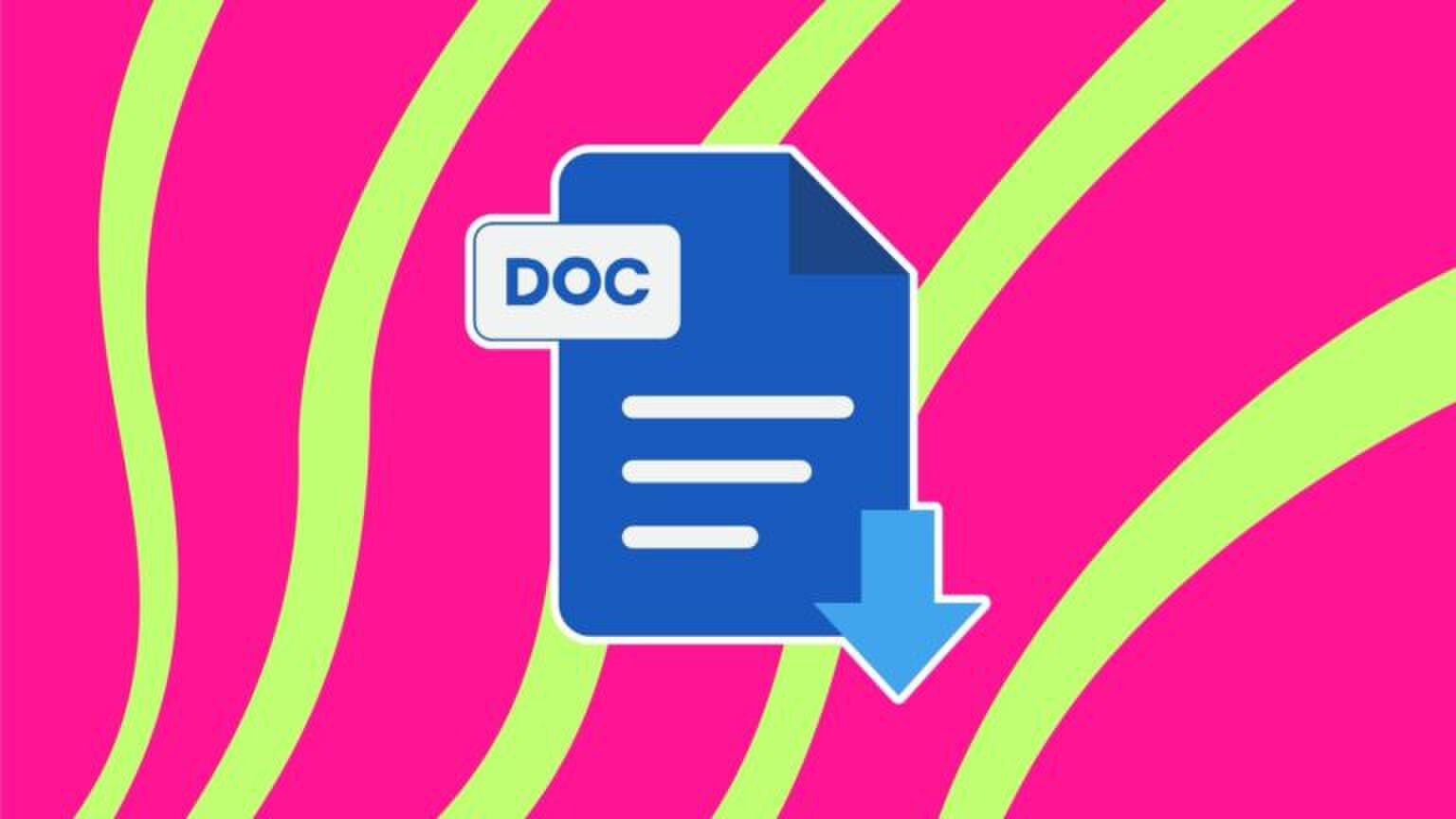 Illustratie van een Word-document.