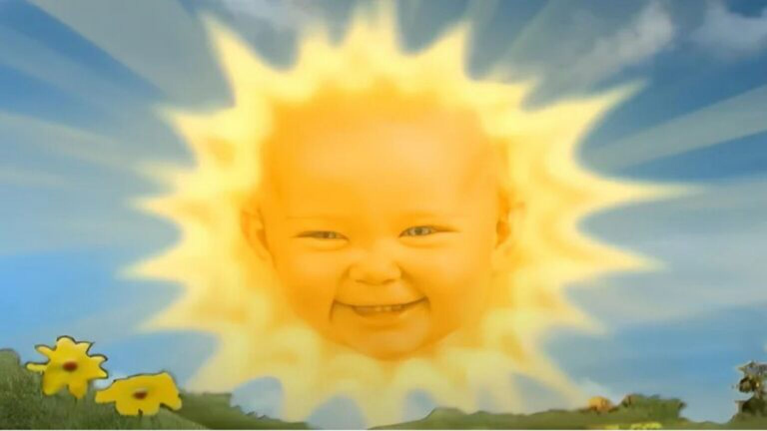 De zon van de Teletubbies