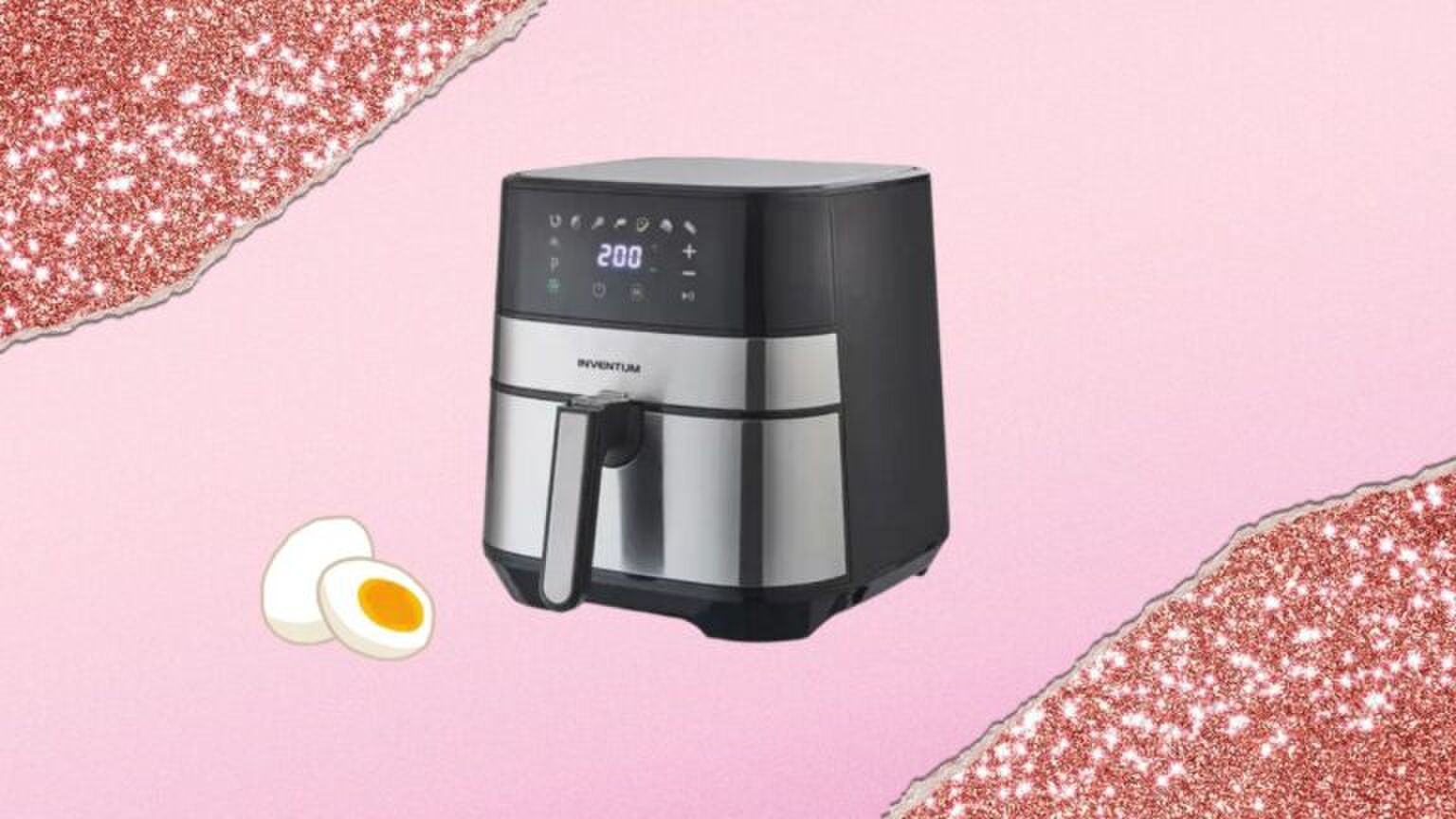 Illustratie van een airfryer.