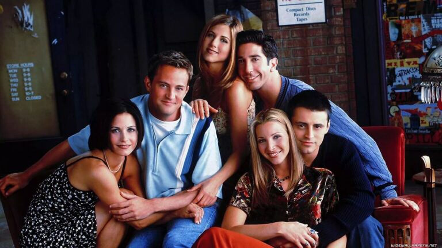 De cast van Friends.