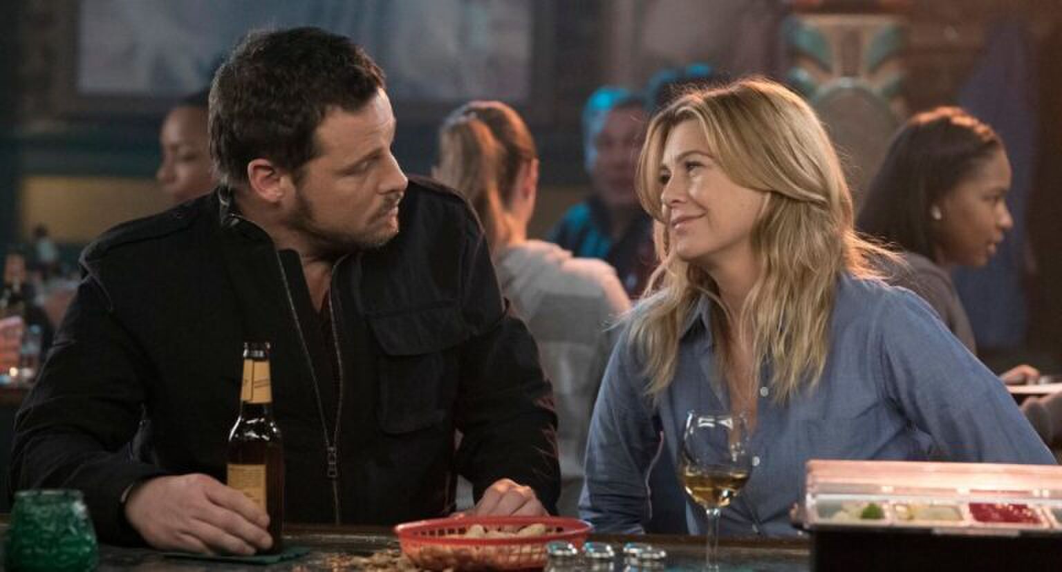 Meredith en Alex in Grey's Anatomy