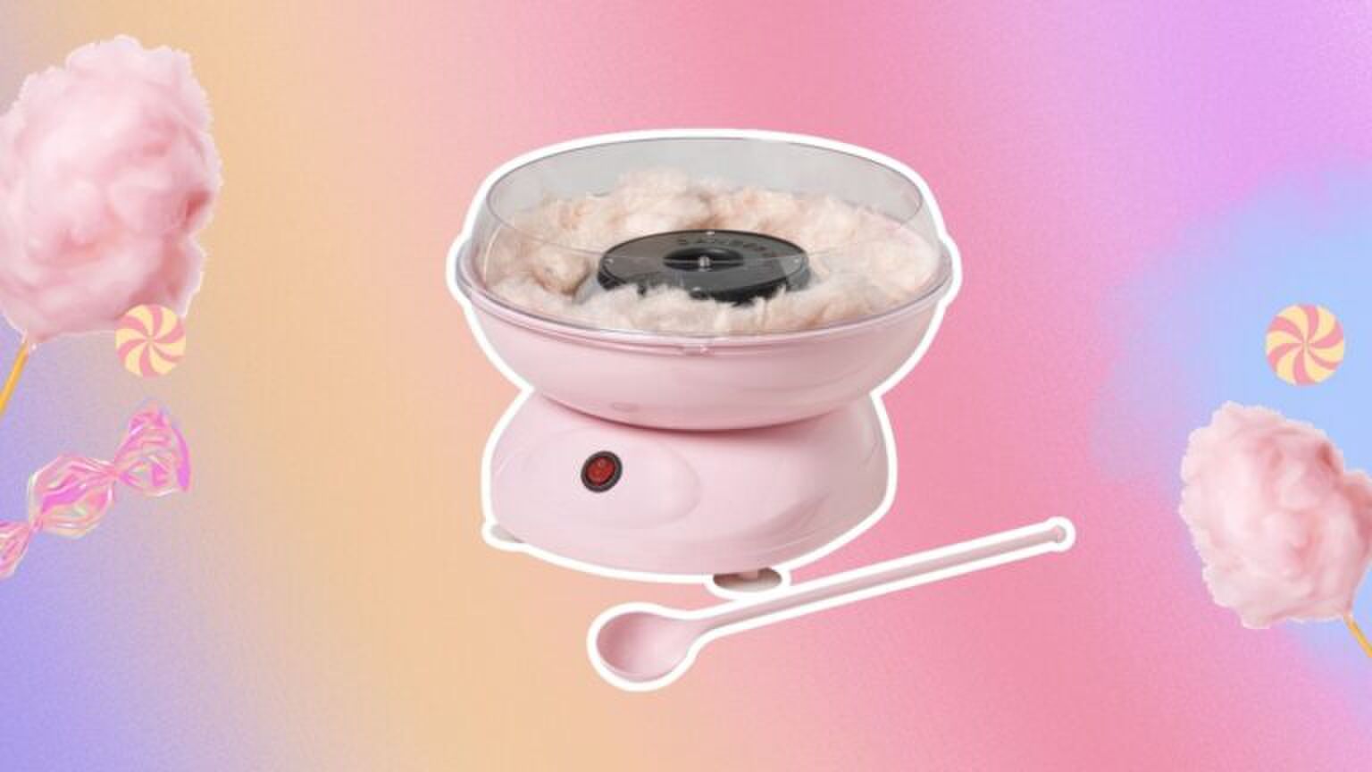 De suikerspin machine van Xenos.