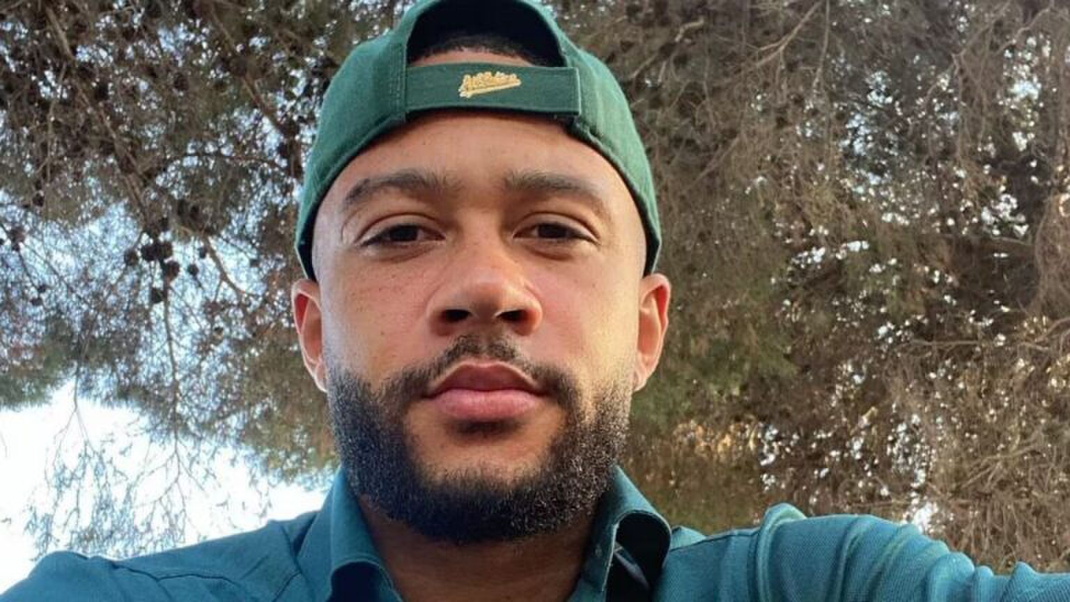 Selfie van Memphis Depay.