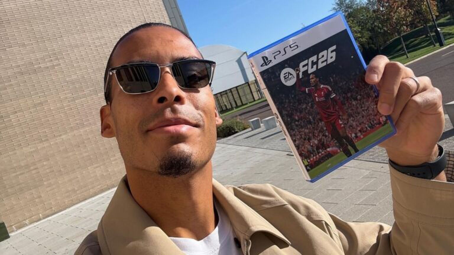 Selfie van Virgil van Dijk.