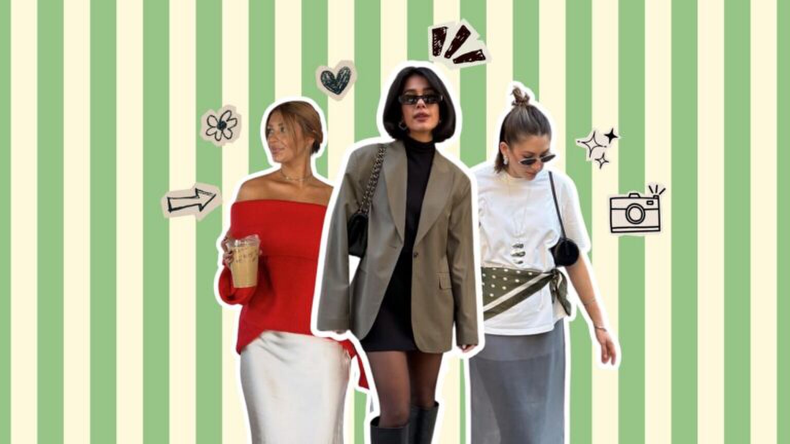 Een paar influencers poseren met leuke kledingitems.