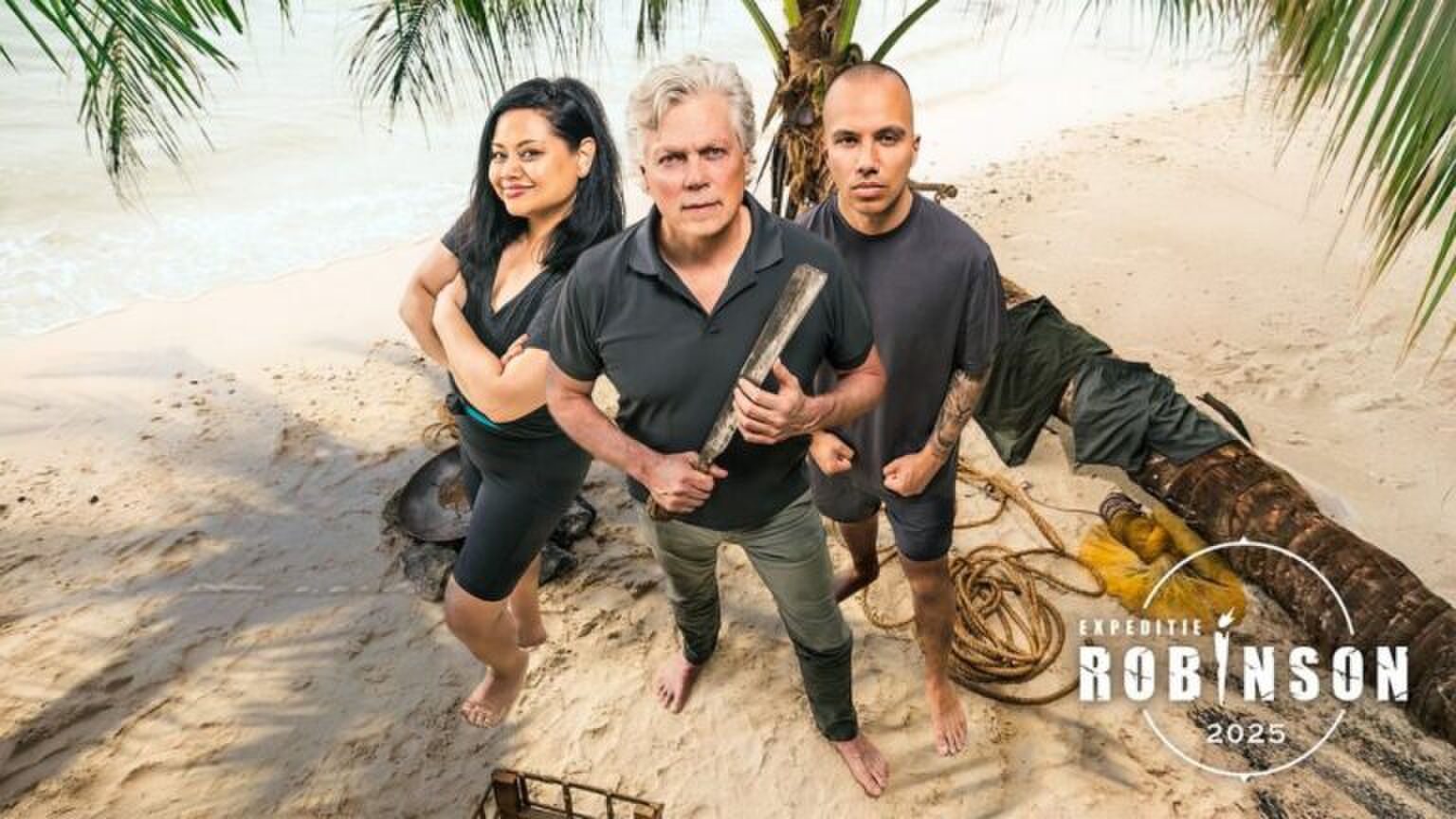 Expeditie Robinson-deelnemers Linda, Roelof en Nordin.