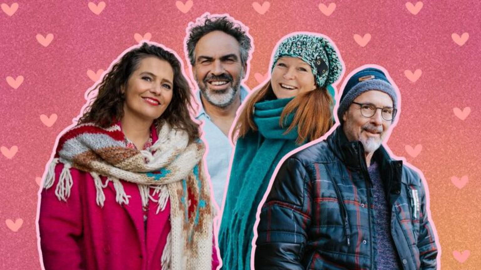 Claudia, Klaas, Elsje en Robin uit Winter Vol Liefde.
