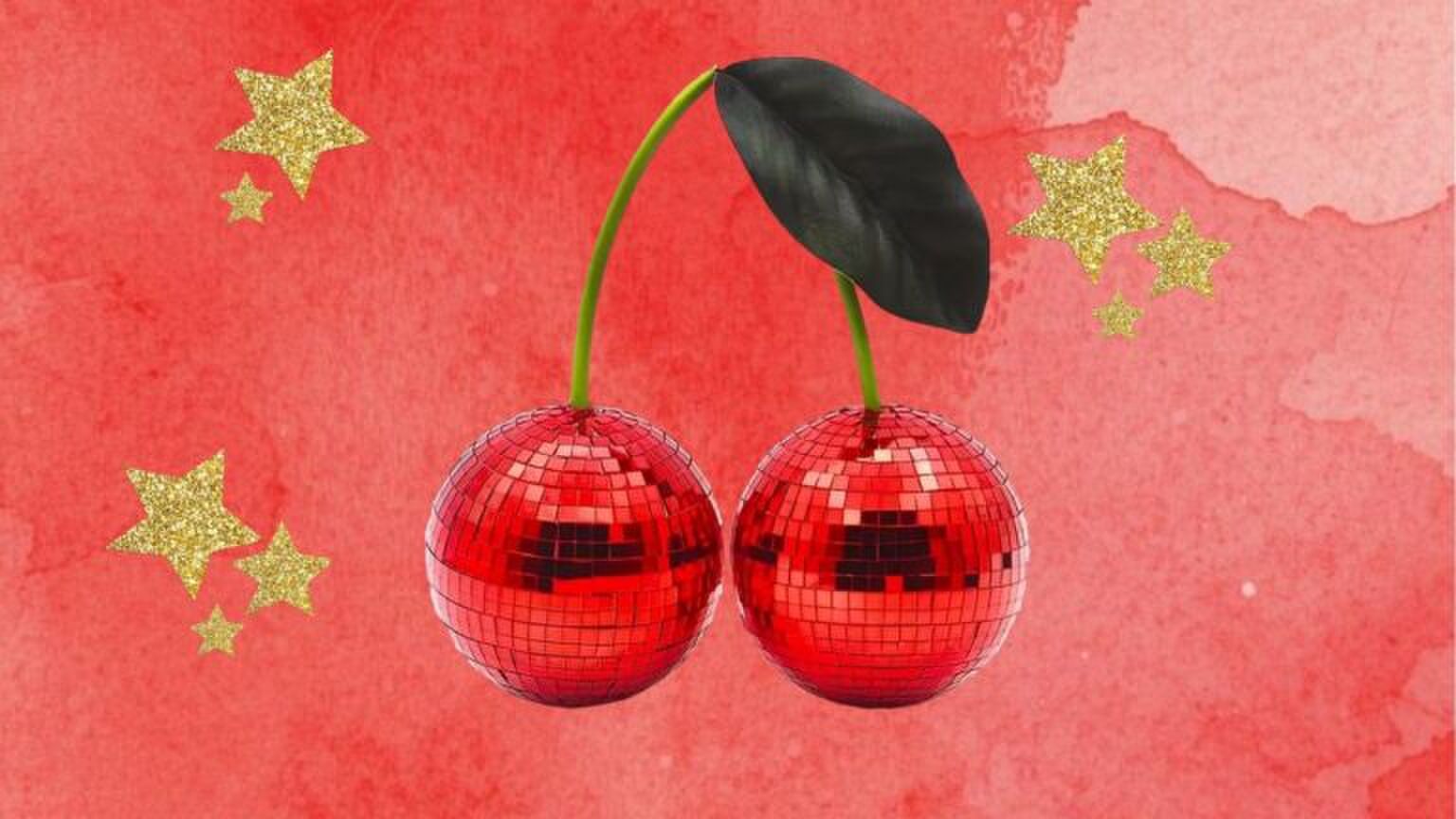 Discobal in de vorm van een kers.