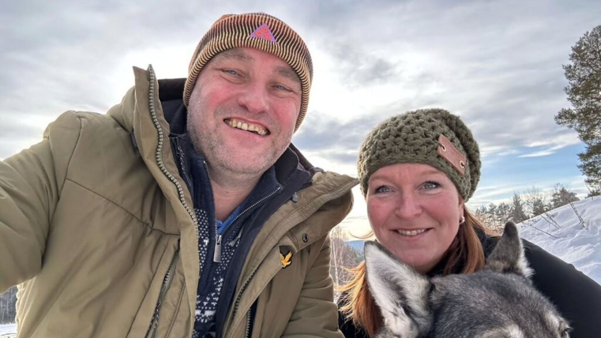 Selfie van Elsje en Gilbert.