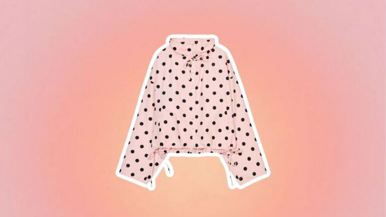 De polka dot jas van de Zara.