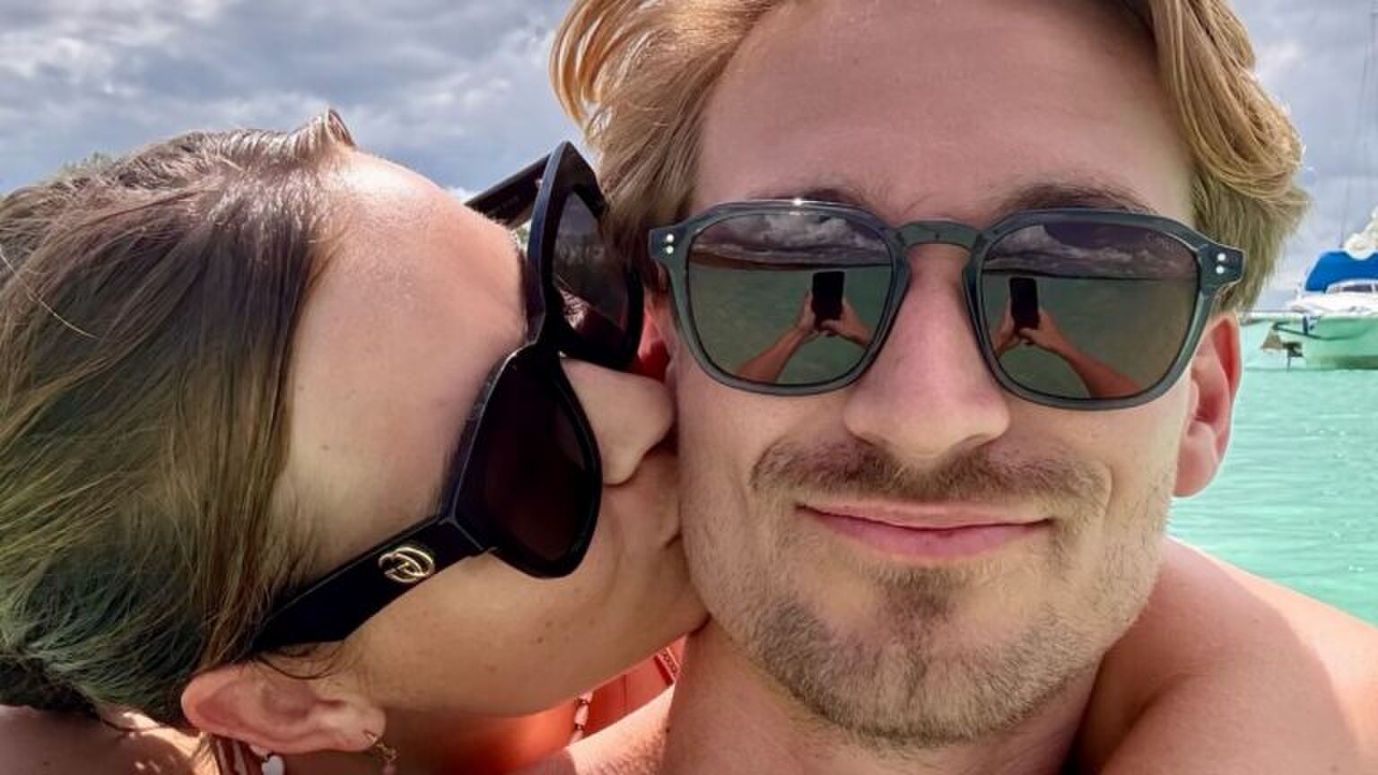 Camiel Kesbeke en zijn vriendin Donna.