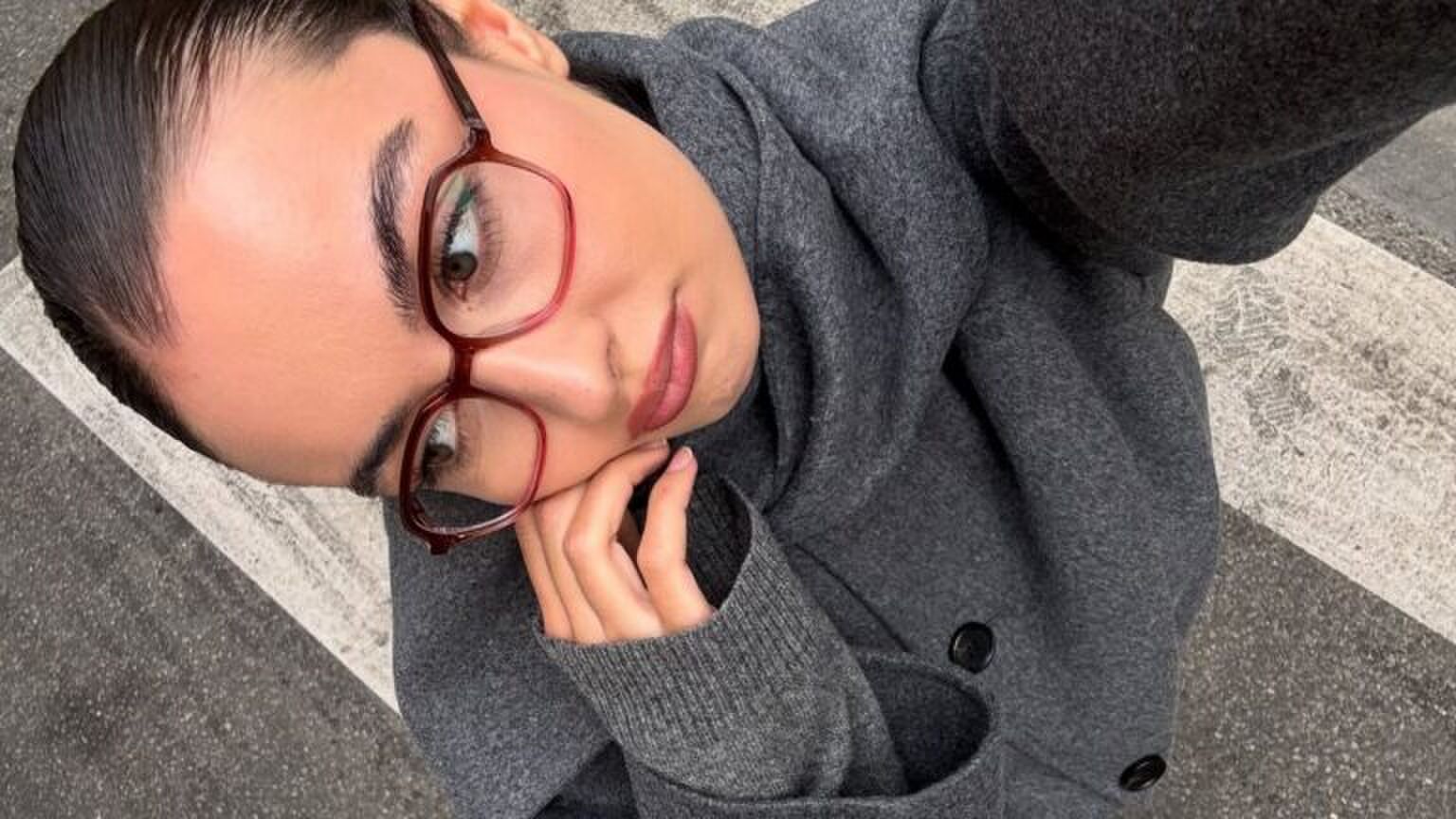 Een selfie van een meisje.