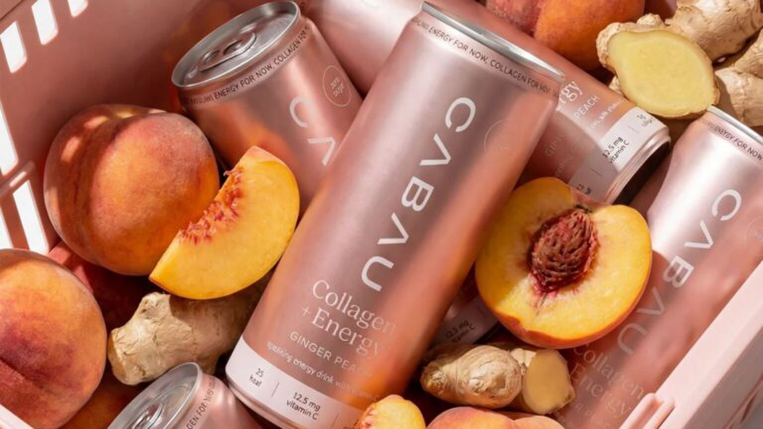 Collagen + Energy drankjes van Cabau.