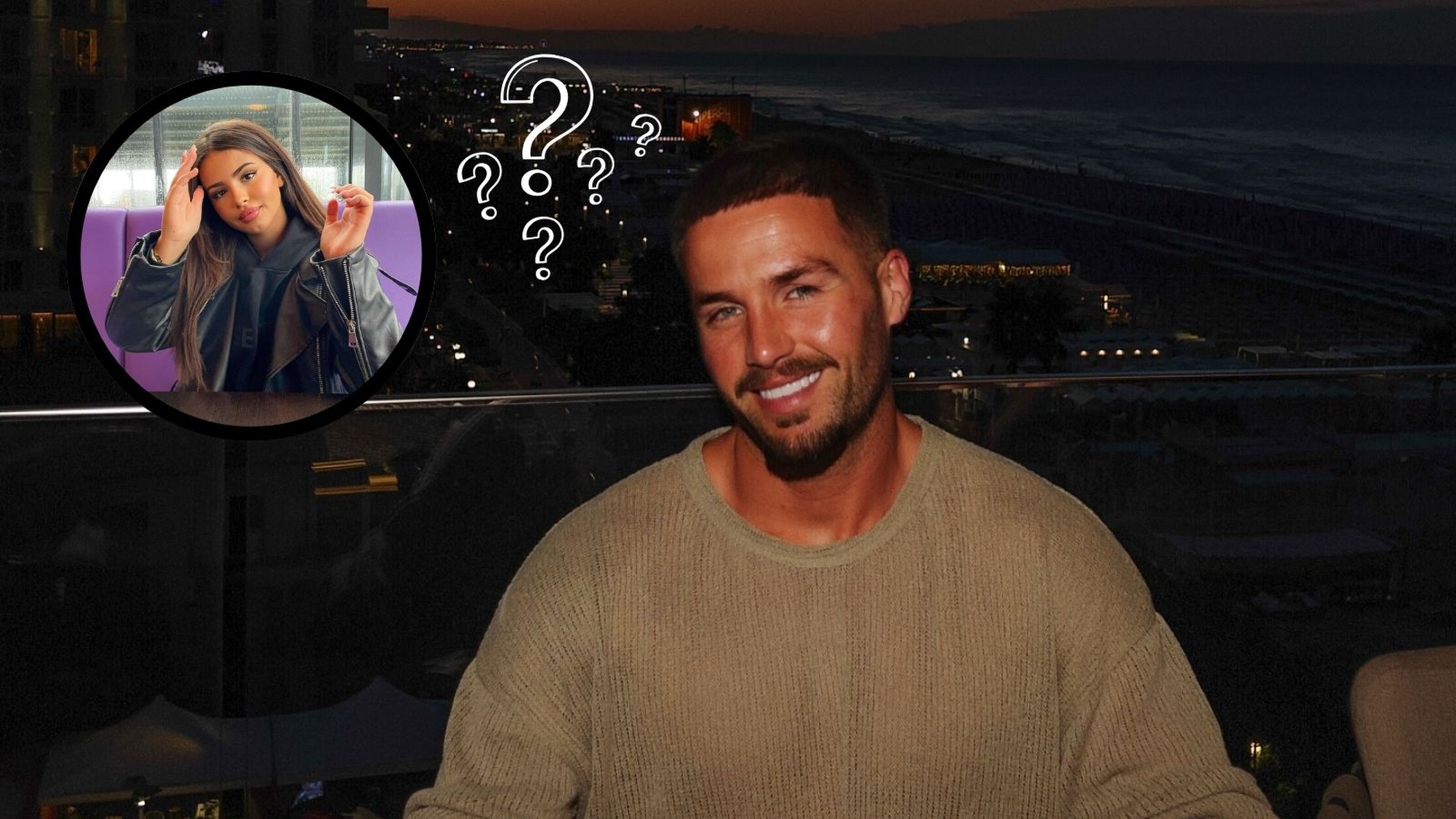 Donny met een foto van Siham met vraagtekens.