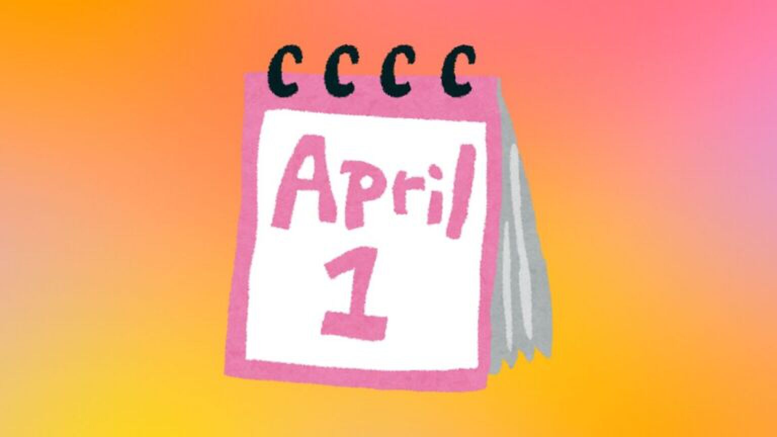 Een kalender met 1 april daarop.